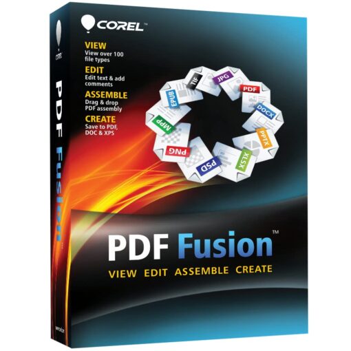 corel pdf fusion (pc) (1 device, lifetime) corel key global